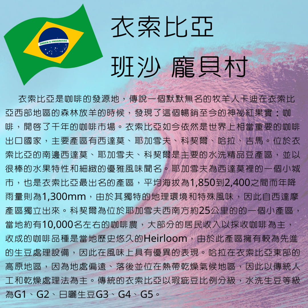 衣索比亞-龐貝 150克