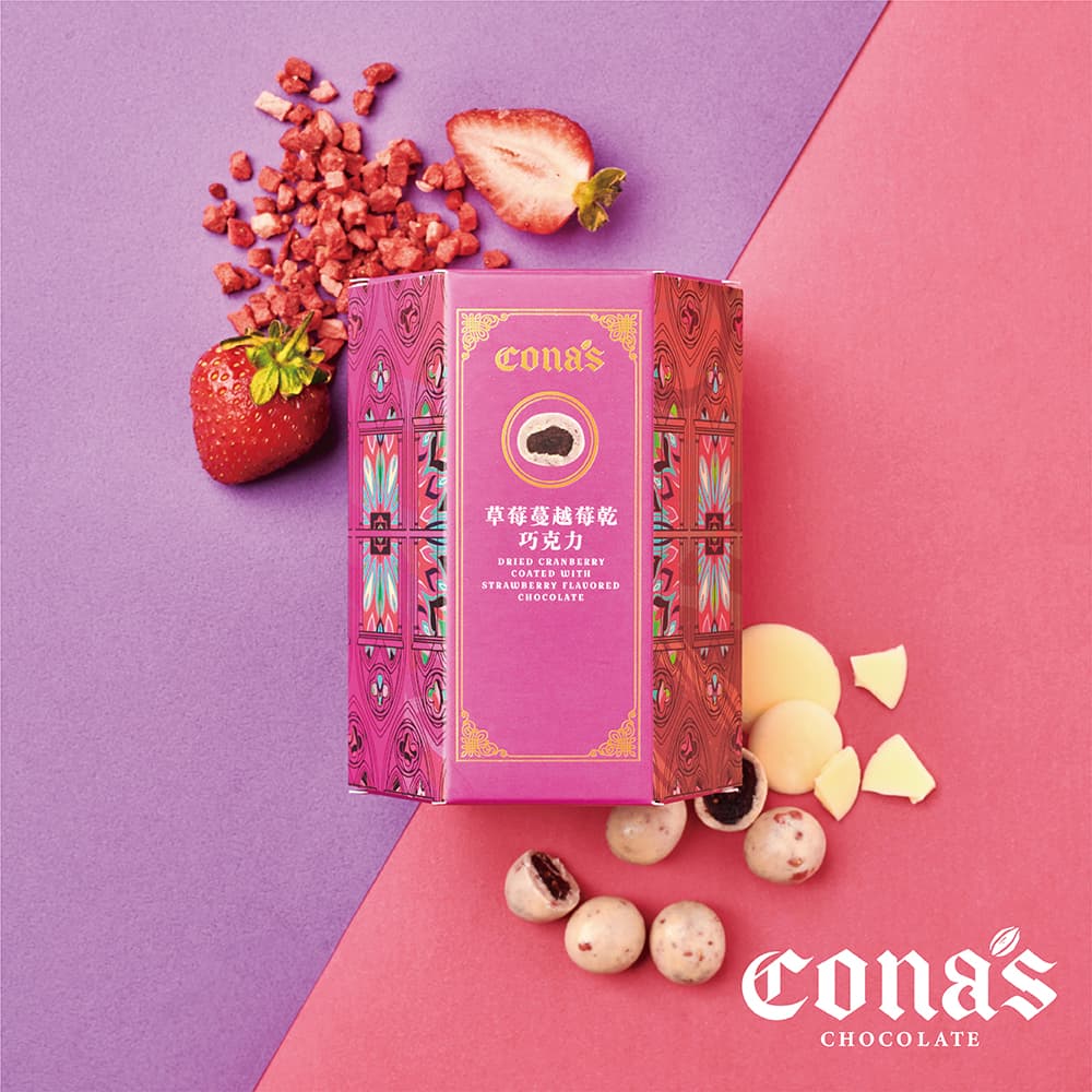 草莓蔓越莓乾巧克力(80g/盒)【AOC推薦獎】