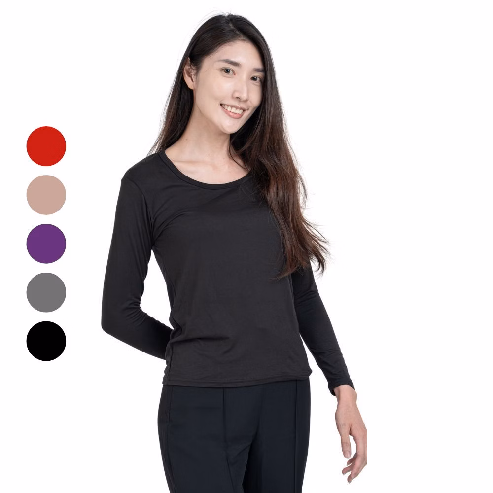 【HENIS】 H-TECH 磨毛機能保暖衣 (女) (經典圓領)