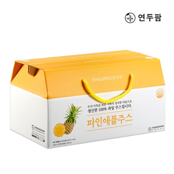 韓國YEONDOOFARM妍杜農場-鳳梨汁100ml(30入)