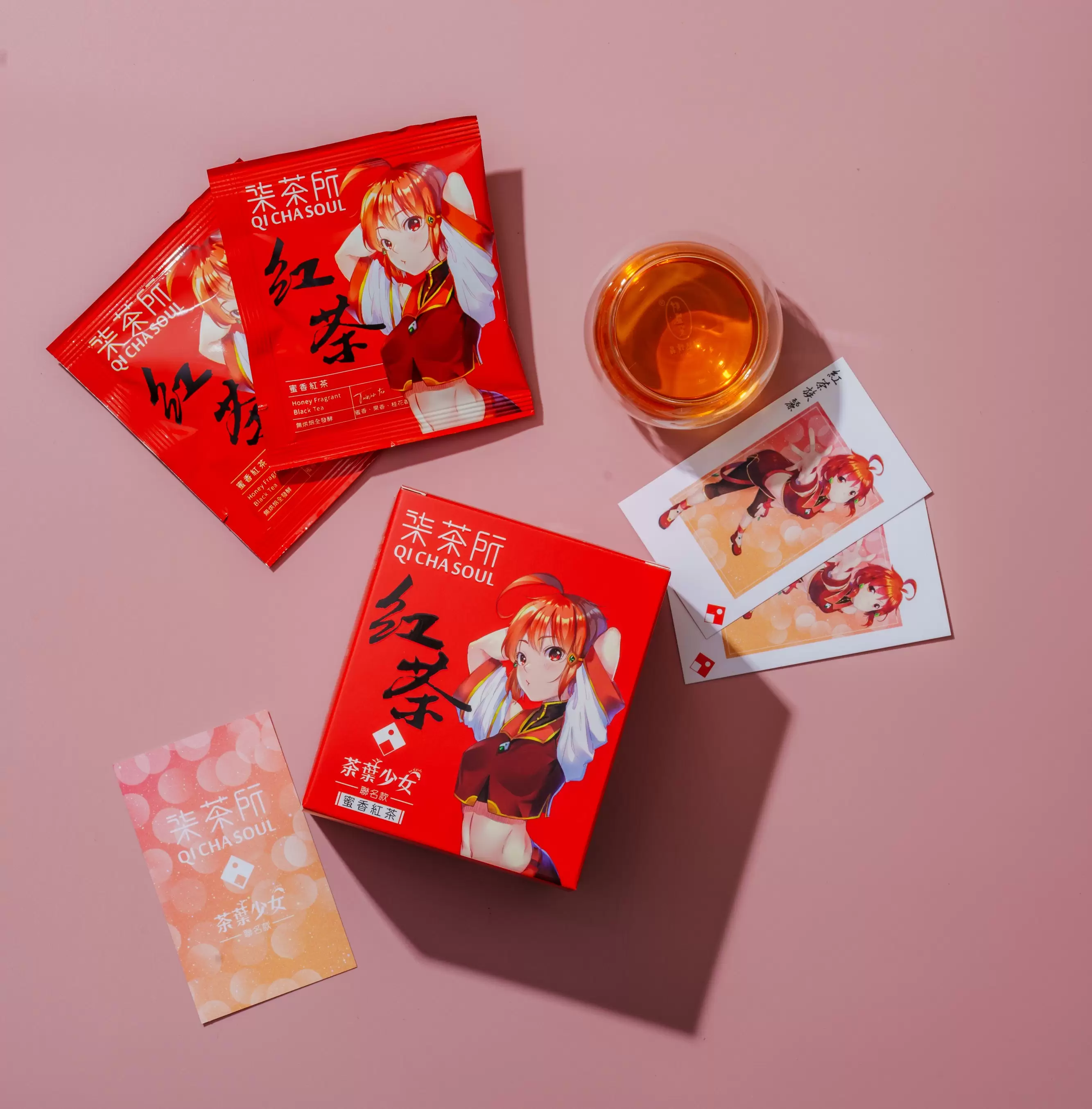 柒茶所 7 Cha Soul - 茶葉少女IP聯名系列-紅茶 鋁袋經典款
