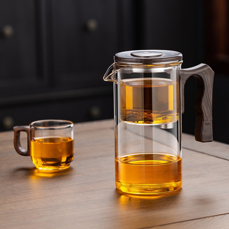 簡單泡茶磁吸無桿茶藝壼 茶水分離