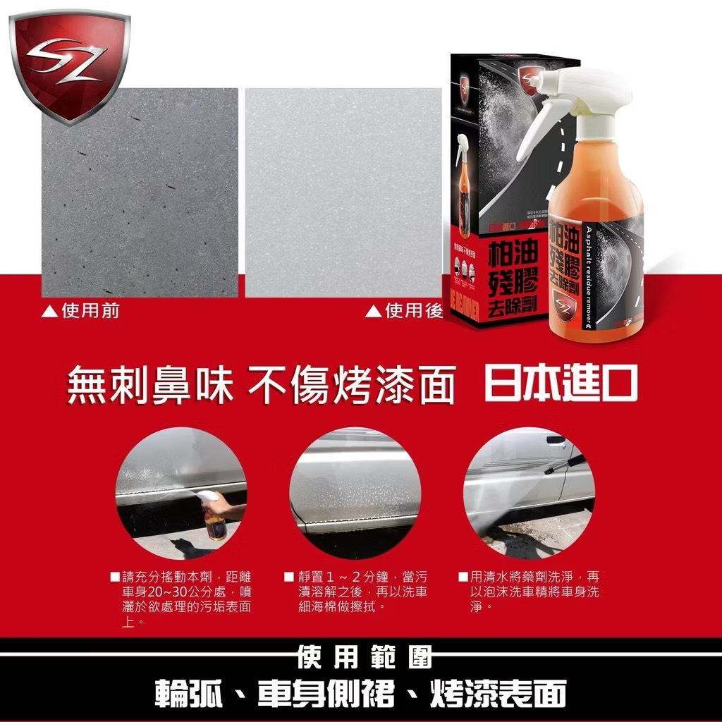 柏油殘膠去除劑 盒裝500ML