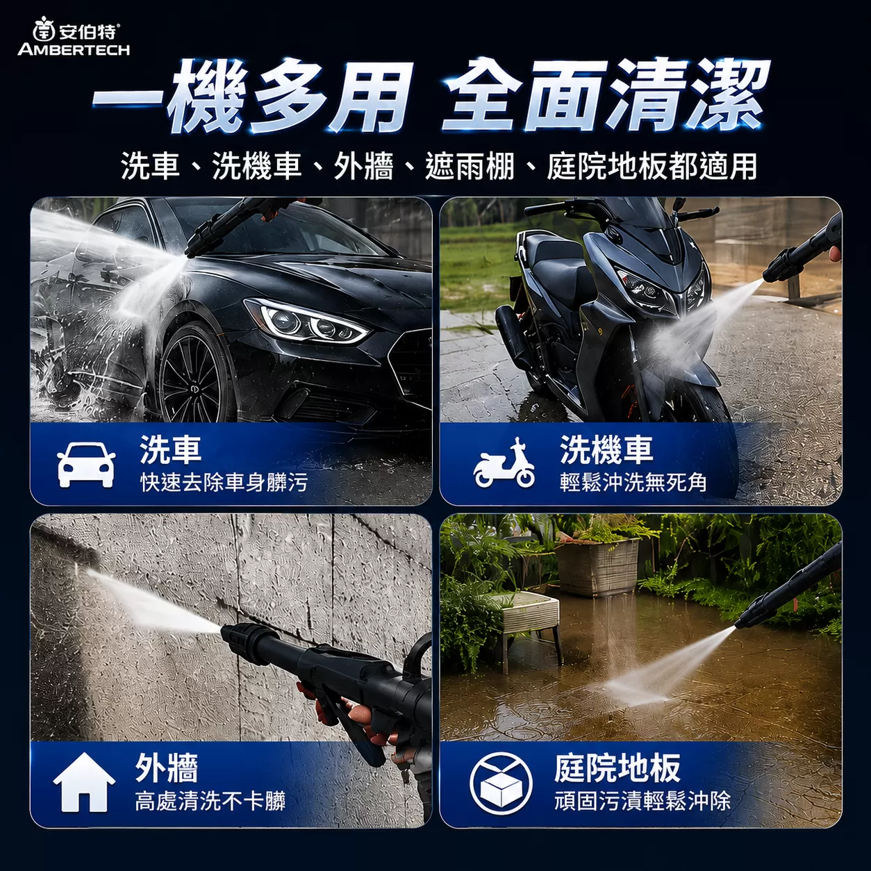 安伯特 小怪獸多功能高壓清洗機,高壓清潔機,戶外清洗機,洗車機,高壓水槍,高壓清洗機