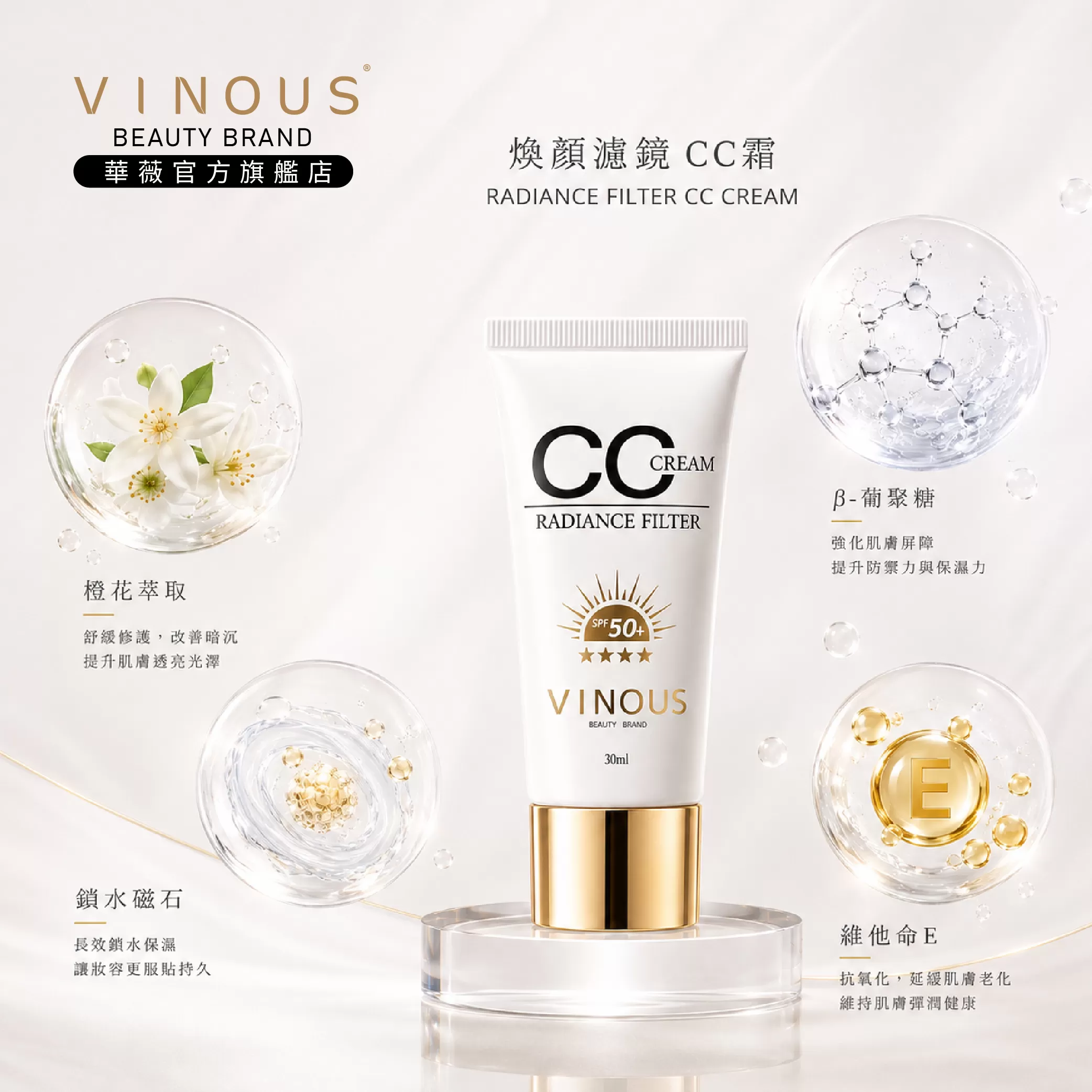 煥顏濾鏡 CC霜,台灣保養品,敏感肌適用,醫美防曬,CC霜,修飾膚色