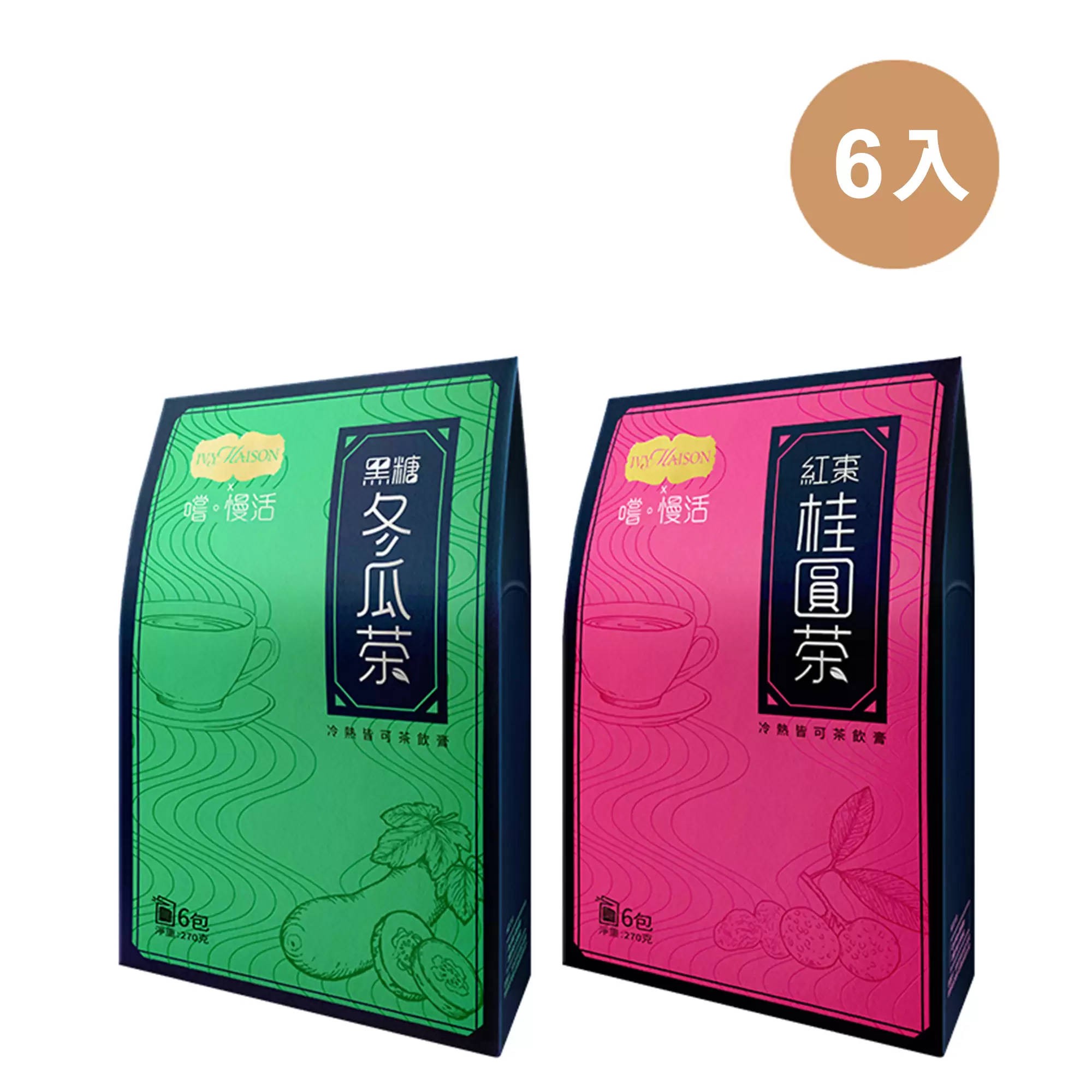 嚐慢活-青春美麗好物飲混搭6入組