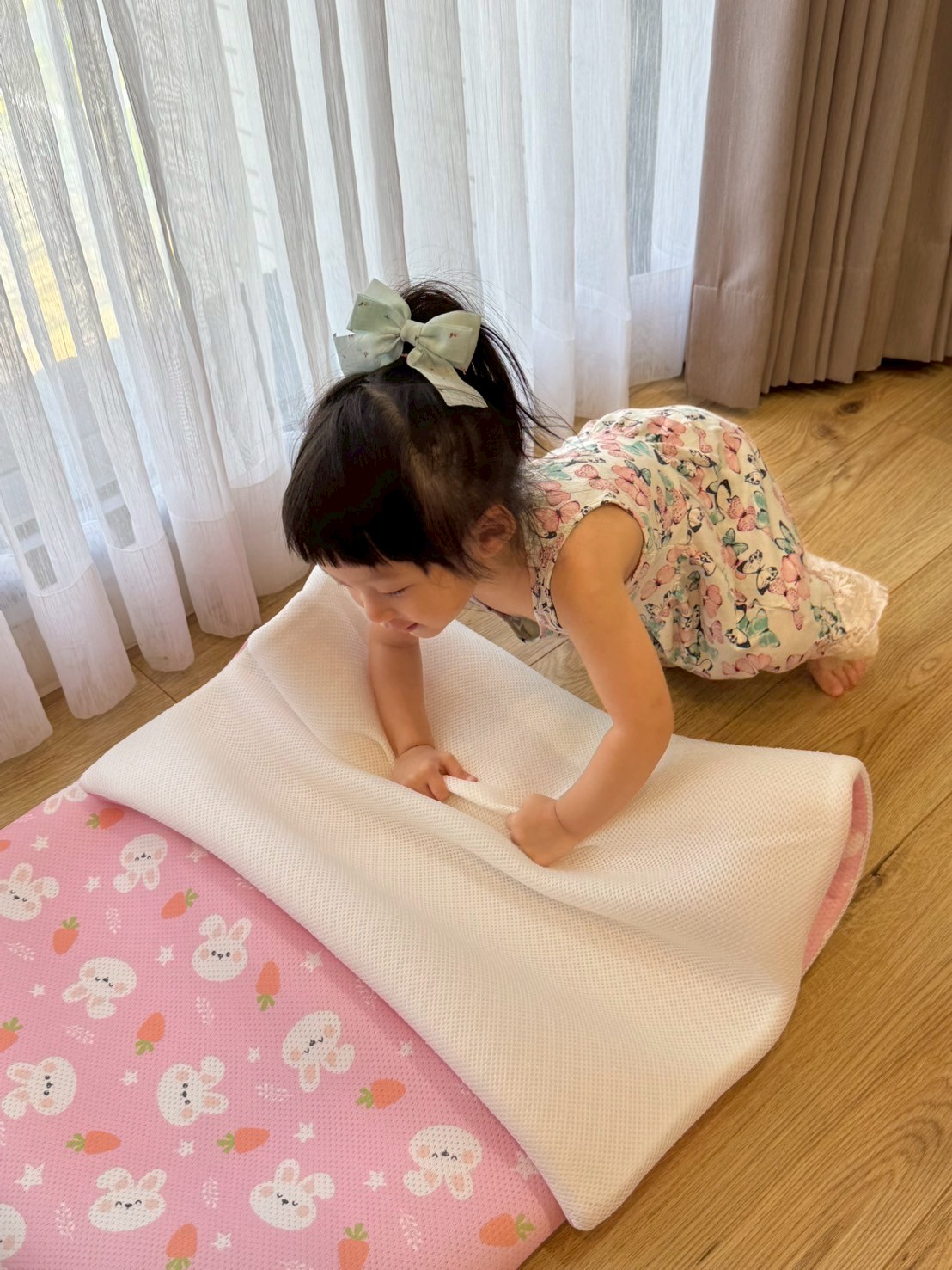 Ami的三件組開學套組 - 培婗 3D 透氣床墊、可調式童枕、棉被袋