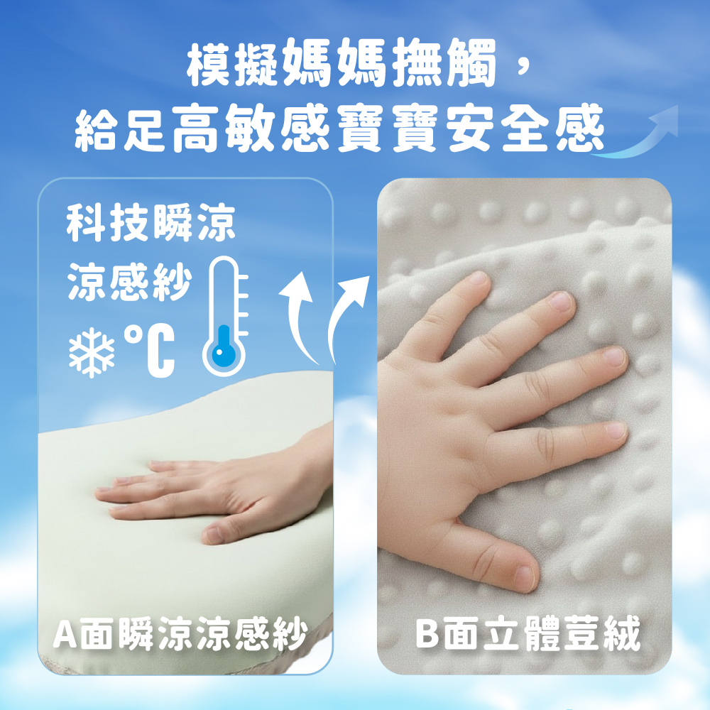 PeNi培婗 可調式涼感馬卡龍豆枕枕套 (加大版),雙面兩用｜四季都好睡,APN0006_01,PeNi培婗可調式涼感馬卡龍豆枕枕套(加大版),安撫立體荳絨,瞬涼感