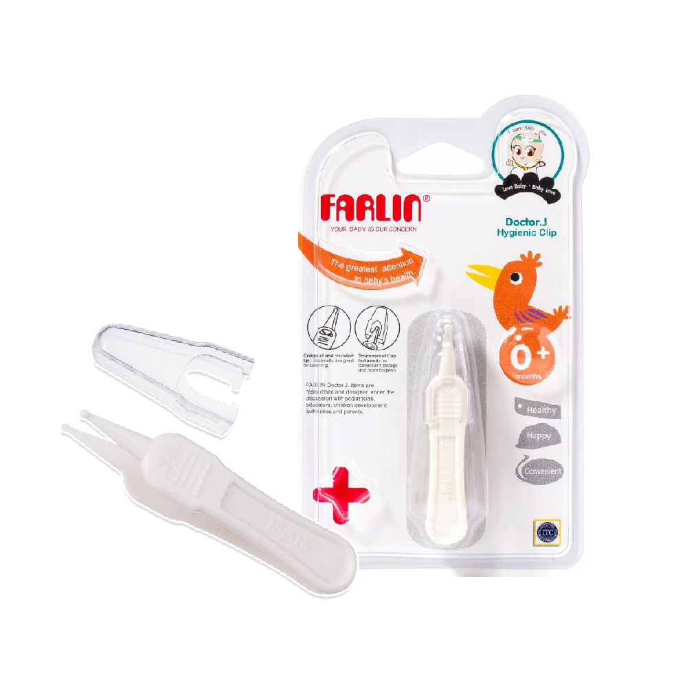 Farlin 新生兒安全護理清潔夾,安全圓頭夾,掏耳夾,嬰幼兒安全夾,安全小鑷子,鼻屎夾