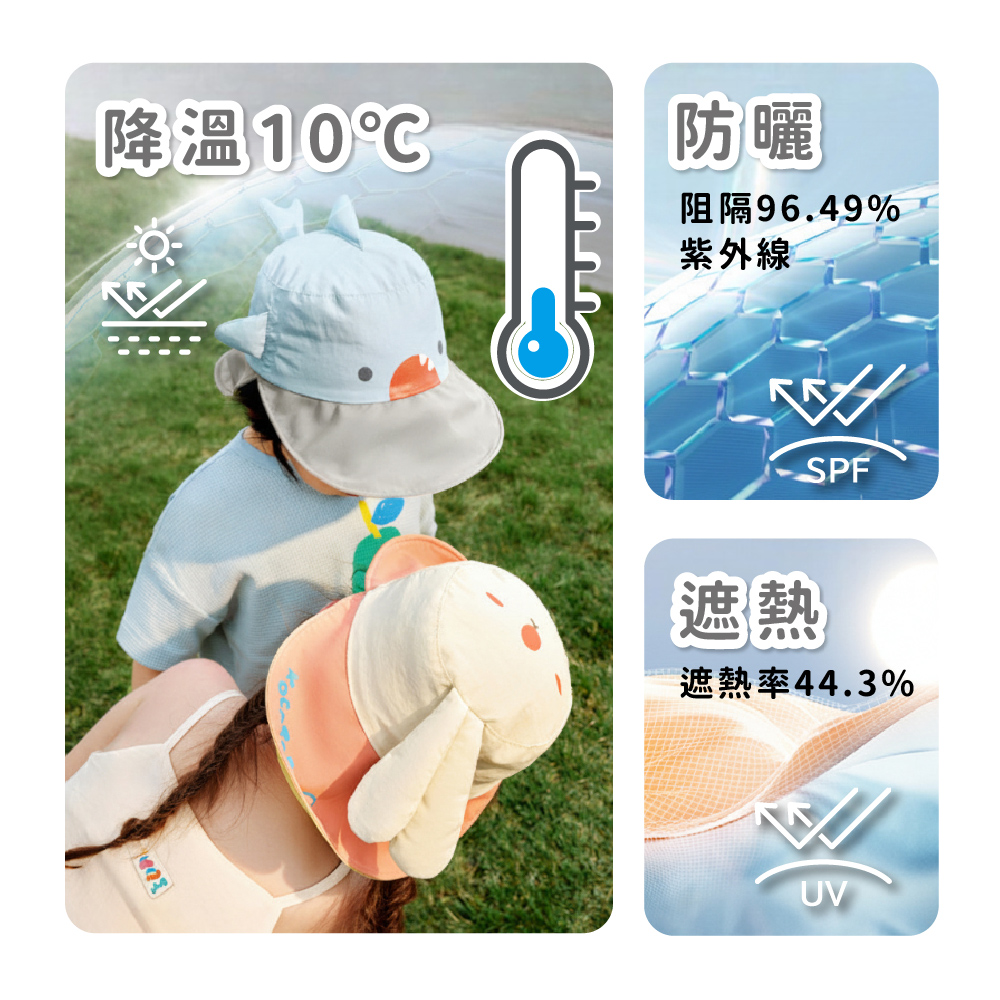 Kocotree 小精靈撞色雙面雙簷帽,輕裝旅行｜防曬必備,CKT0031,Kocotree小精靈撞色雙面雙簷帽,原紗抗菌,輕盈無感