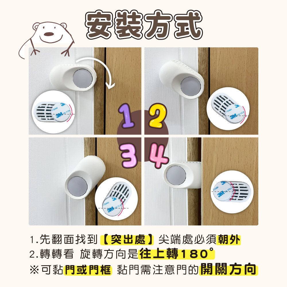 英國【TWO DADS】多功能旋轉防夾手門檔(2入1組),安全防護｜防夾手,CJK0008,英國【TWODADS】多功能旋轉防夾手門檔(2入1組),居家安全防護,所有商品