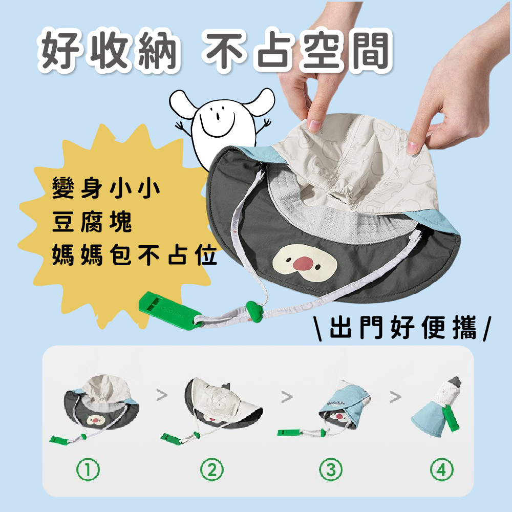 Kocotree 萌萌動物涼感鴨舌帽,出遊防曬｜涼感必備,CKT0029,Kocotree萌萌動物涼感鴨舌帽,大帽簷設計,排汗透氣