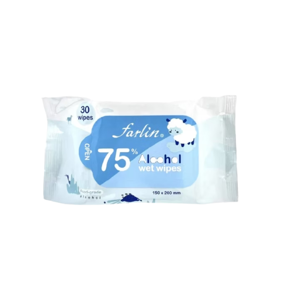 Farlin 75%酒精濕紙巾(30抽/包)