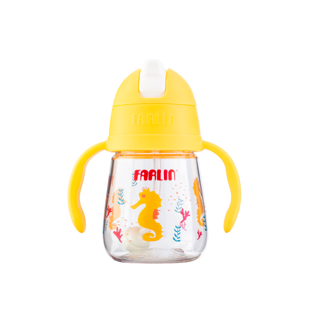 Farlin GuluGulu Tritan 360°握把吸管練習杯 150ml