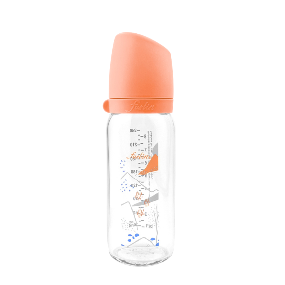 Farlin 城市系列寬口玻璃奶瓶  240ml