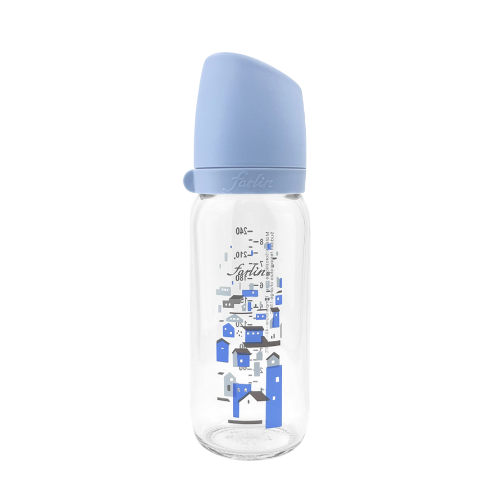 Farlin 城市系列寬口玻璃奶瓶  240ml