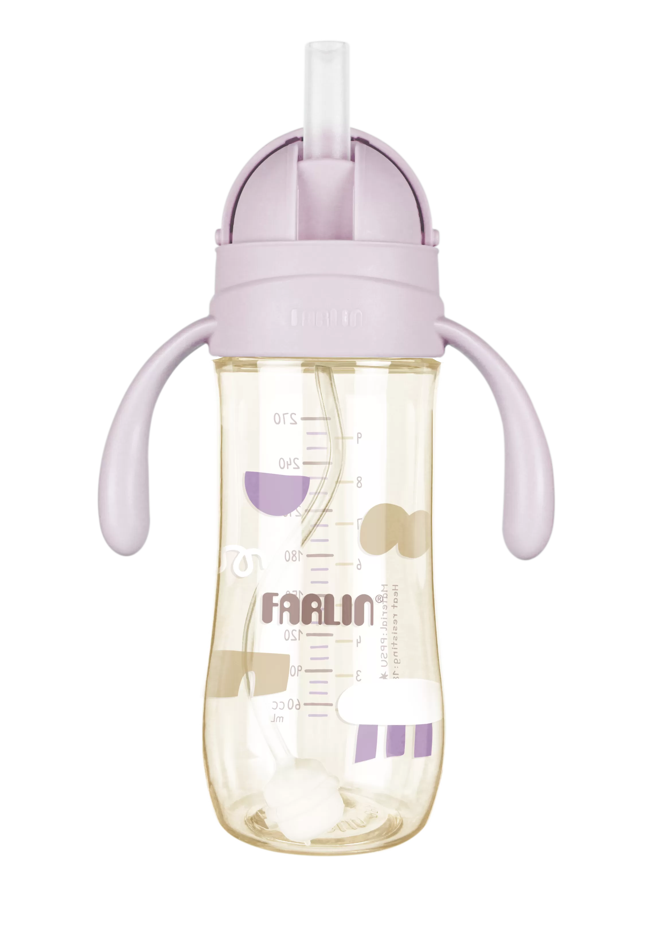 Farlin - PPSU寬口防逆流重力吸管學飲水杯270ml