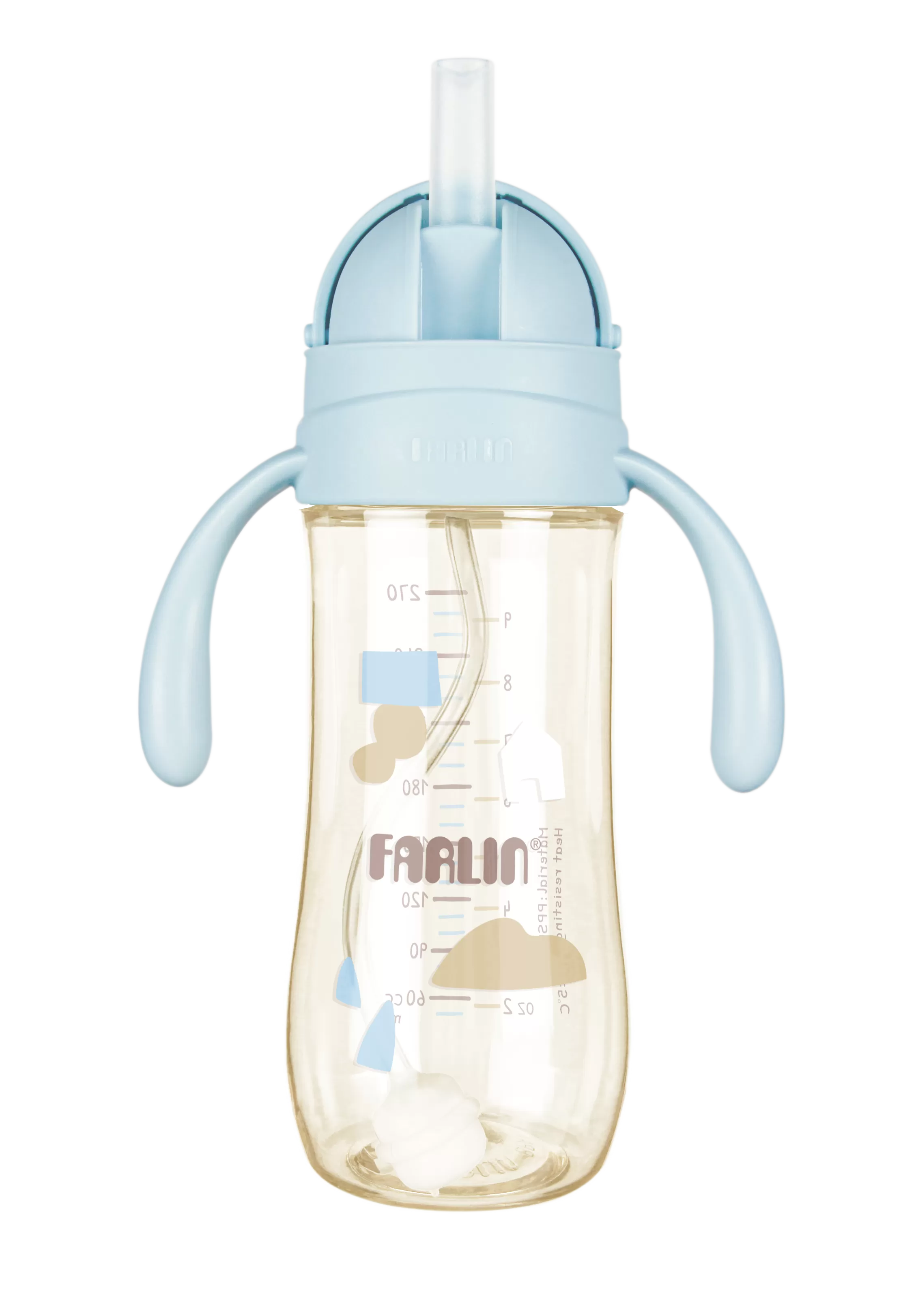 Farlin - PPSU寬口防逆流重力吸管學飲水杯270ml