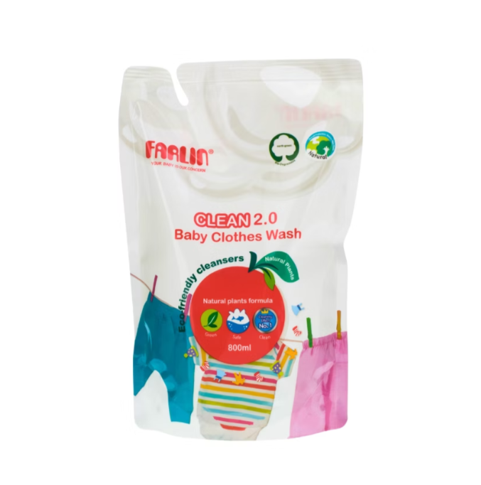 Farlin - 植物性高濃5倍寶寶洗衣精(補充包-800ml)