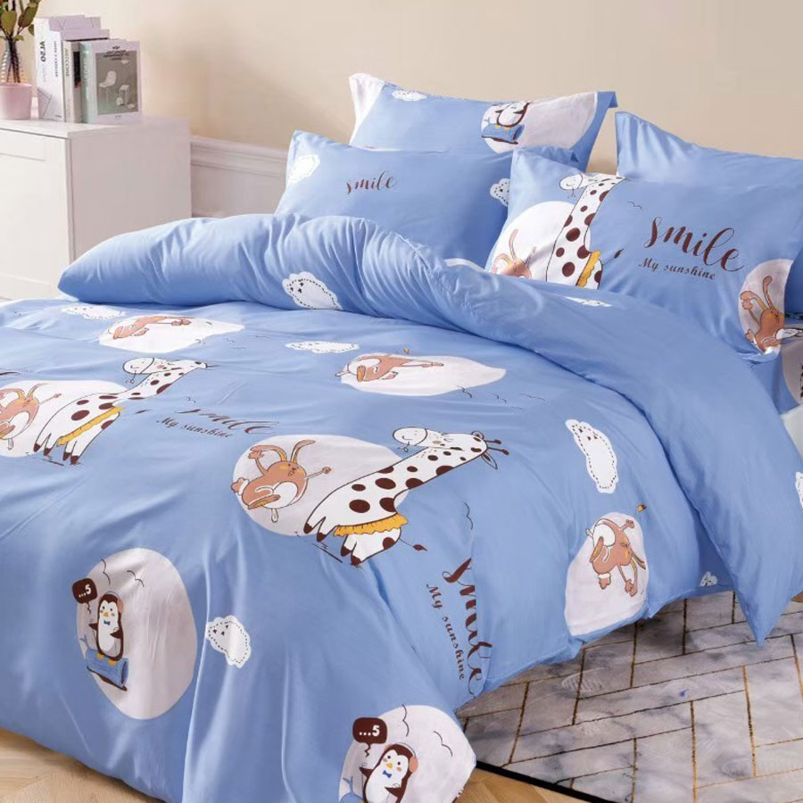 台灣製鋪棉床包組 - 萌鹿好友