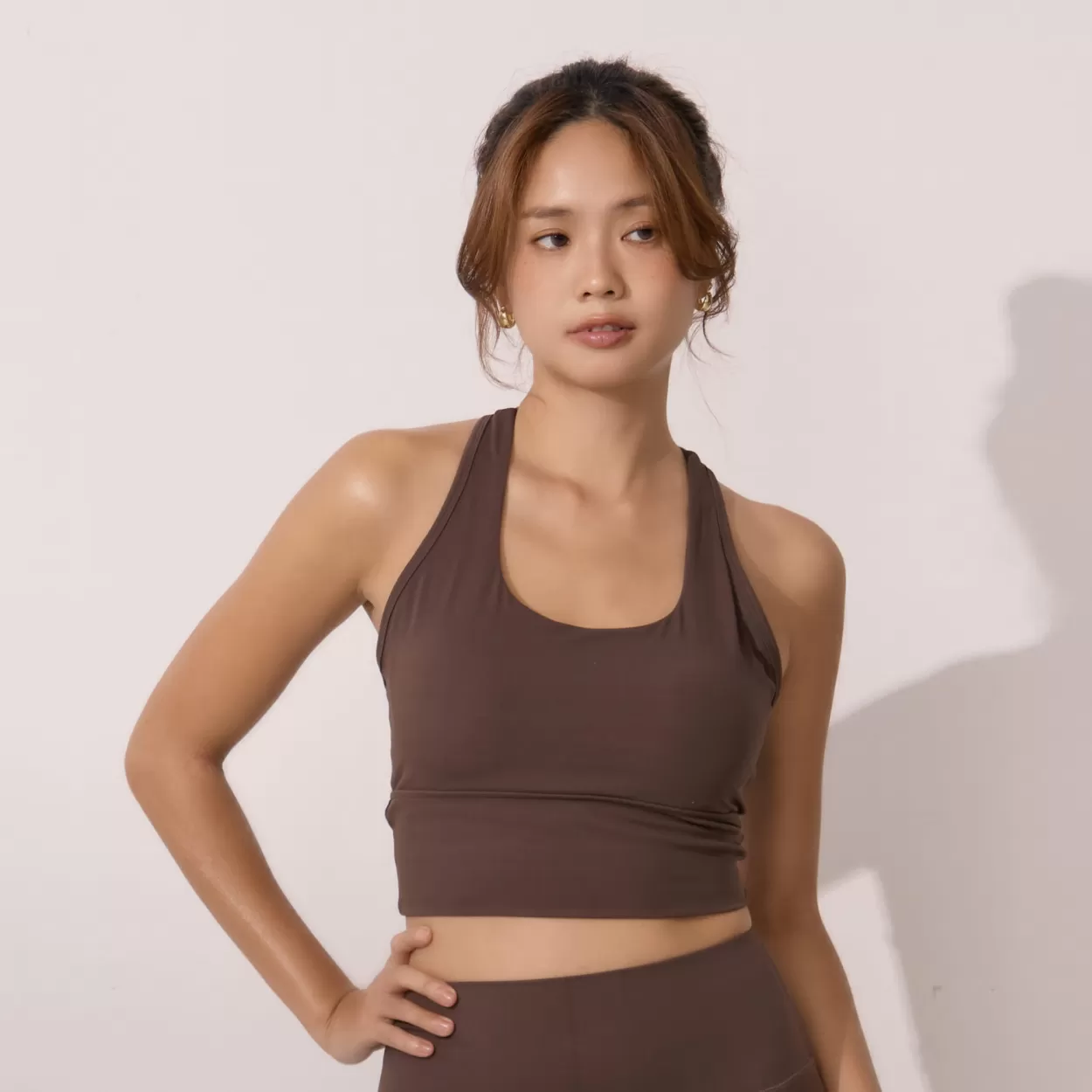 moïd 經典裸感運動內衣 - 摩卡棕