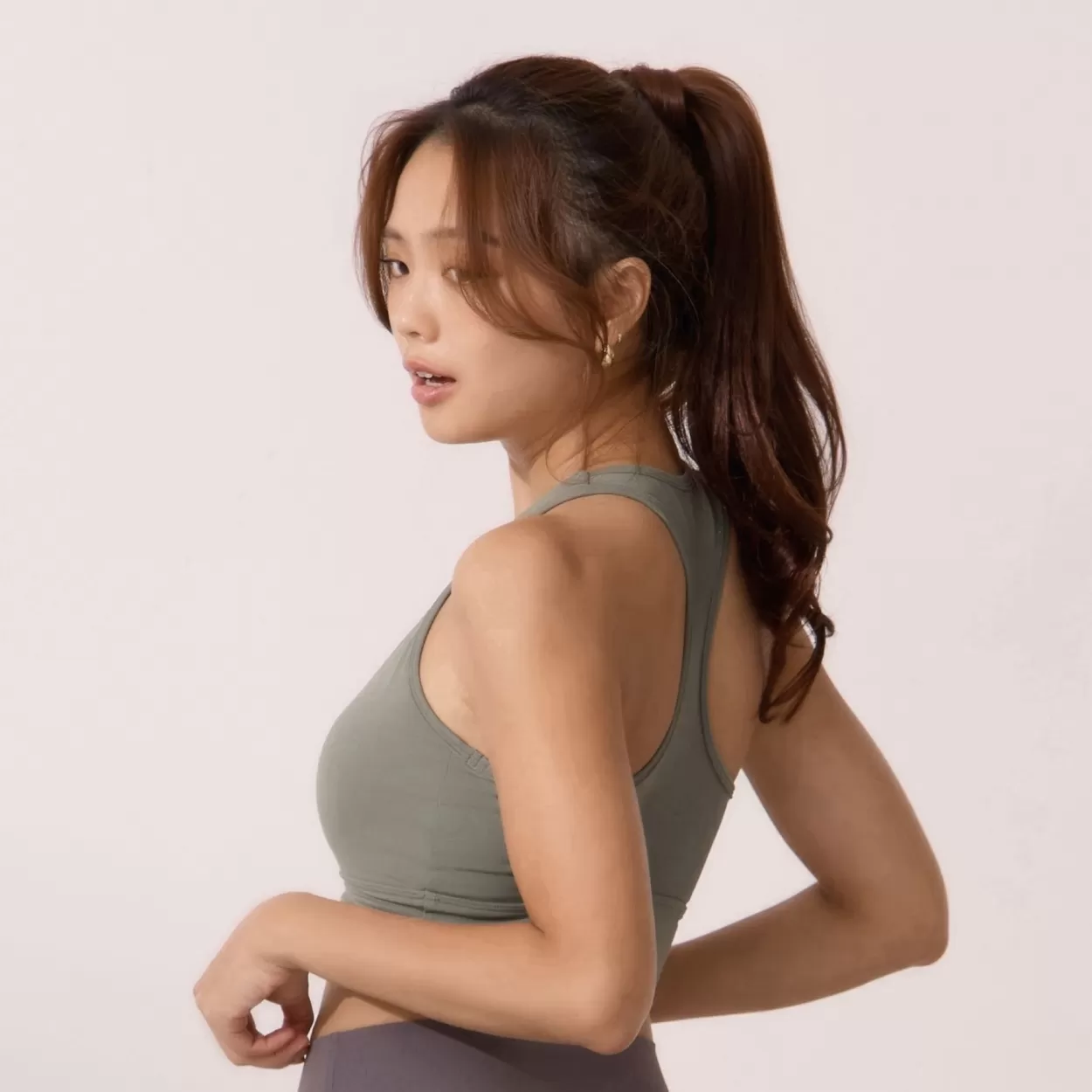 moïd 經典裸感運動內衣 - 霧面綠