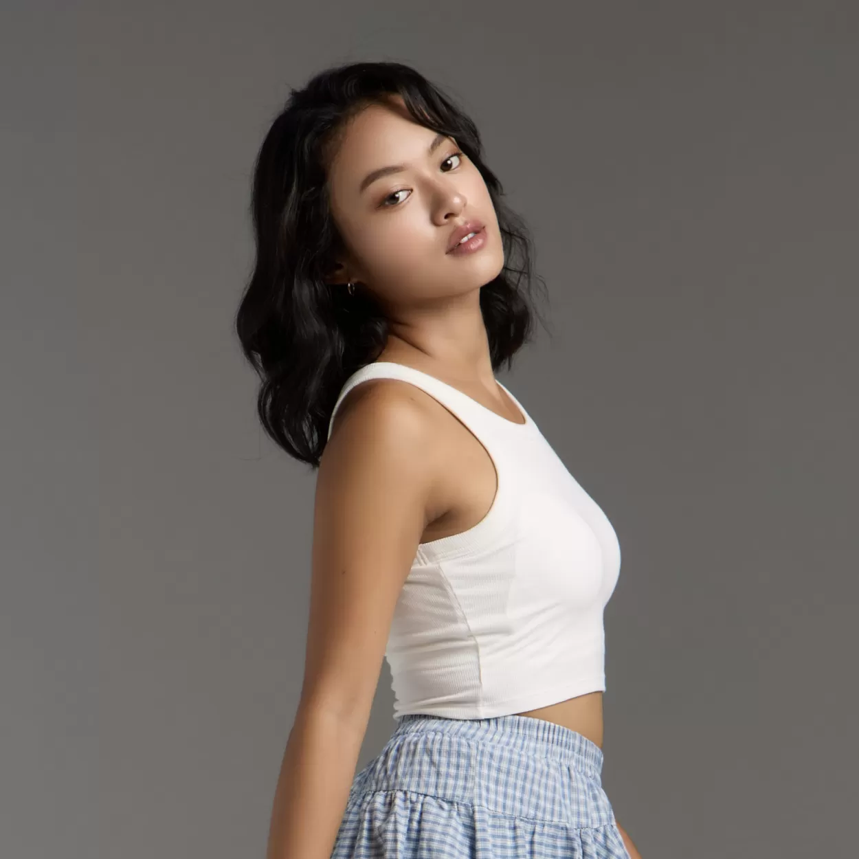 moïd 美型包覆一體杯修身時尚背心Bratop - 白