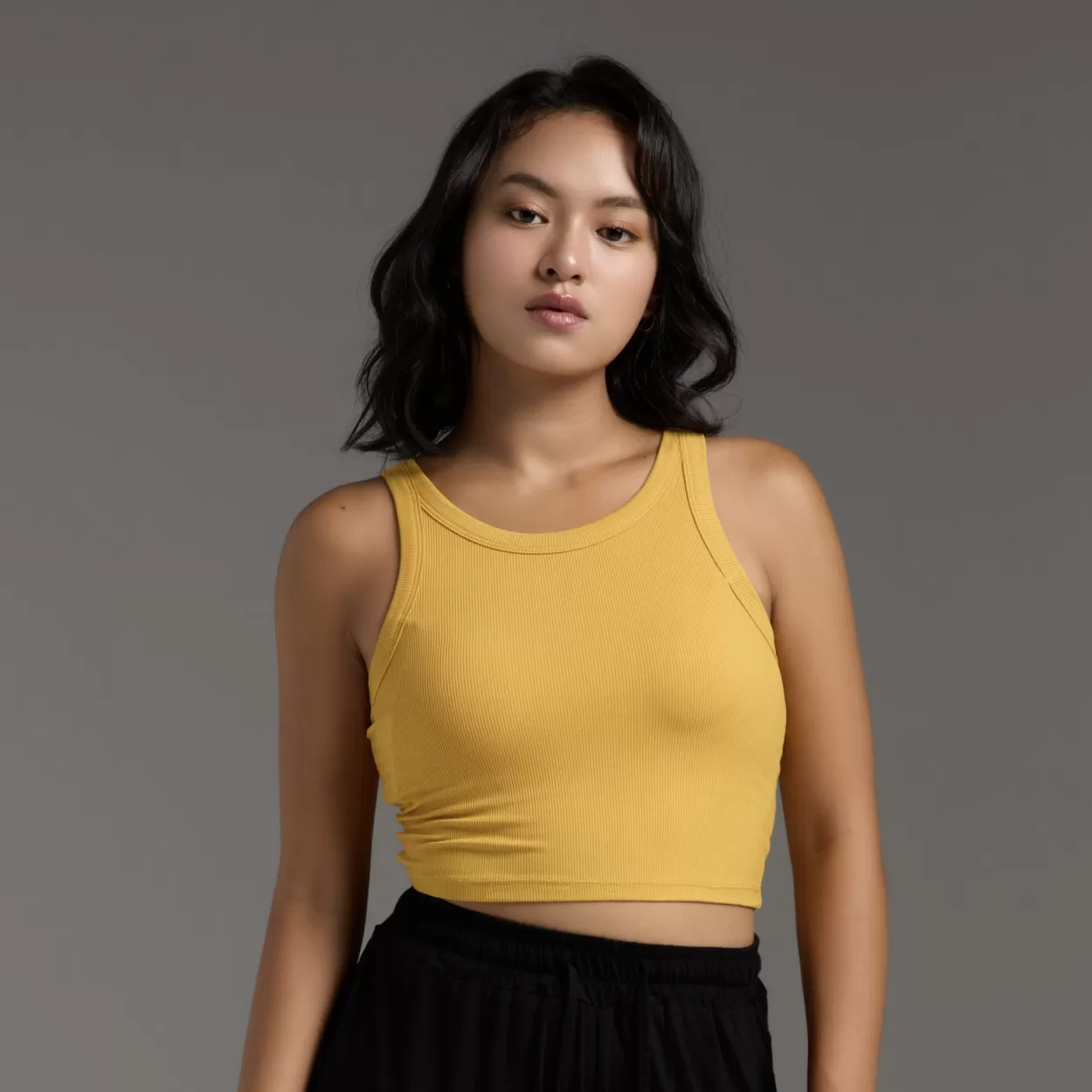 moïd 美型包覆一體杯修身時尚背心Bratop - 黃色 Yellow