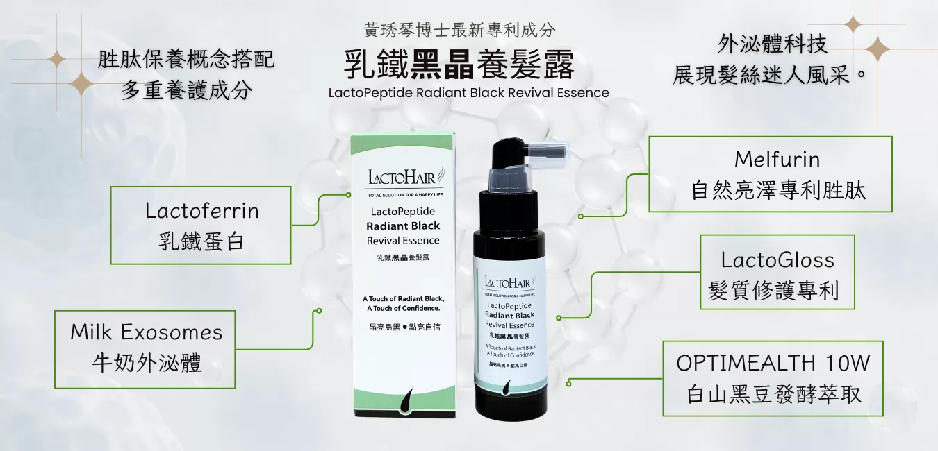 乳鐵黑晶養髮露-上市前團購套組,專利胜肽。乳鐵蛋白,PLH3025121,乳鐵黑晶養髮露-上市前團購套組,12/25~到售完為止-會員專屬$3852/組(六折)；2組$3,210/組(五折)
