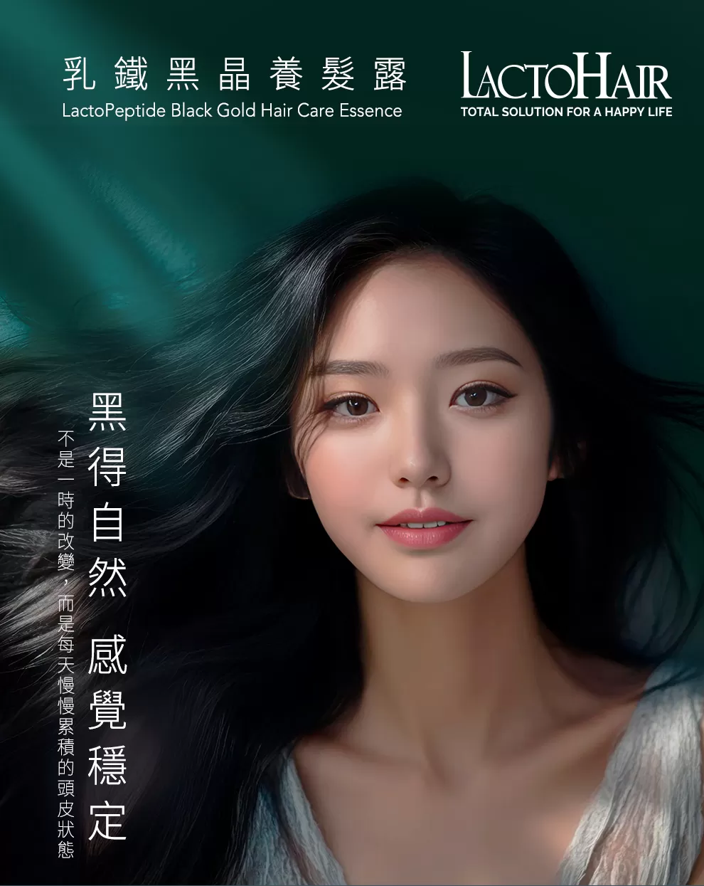 乳鐵黑晶養髮露,專利胜肽。乳鐵蛋白,PLH0030,乳鐵黑晶養髮露,全方面養髮計畫,HR0312LT