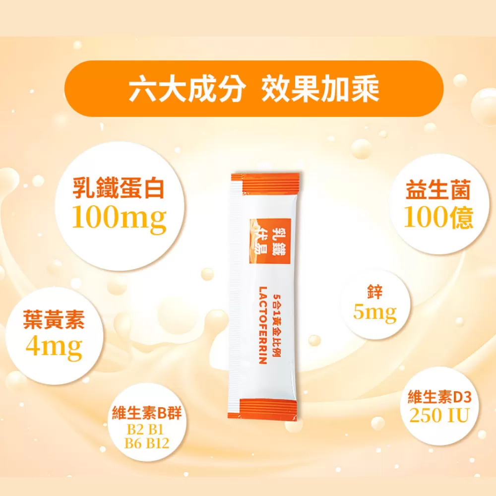 乳鐵伏易 (粉包/15入)- 乳鐵蛋白[5合1]綜合保健,寶晶醫療,初乳蛋白,乳鐵蛋白嬰兒,乳鐵蛋白食物,傷口癒合