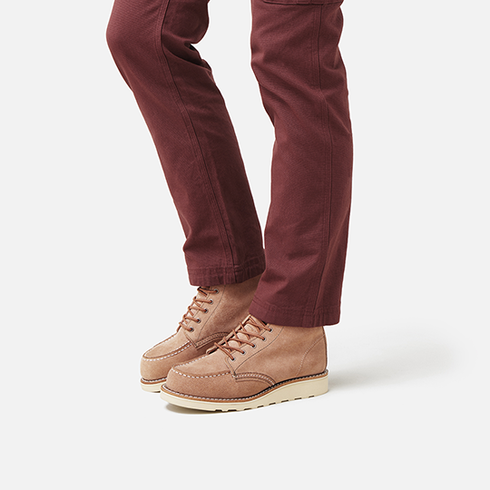 Style 3319｜Classic Moc,RW3319,Style3319｜ClassicMoc,Women'sShortBootinDustyRoseAbileneLeather,WOMEN,Moc