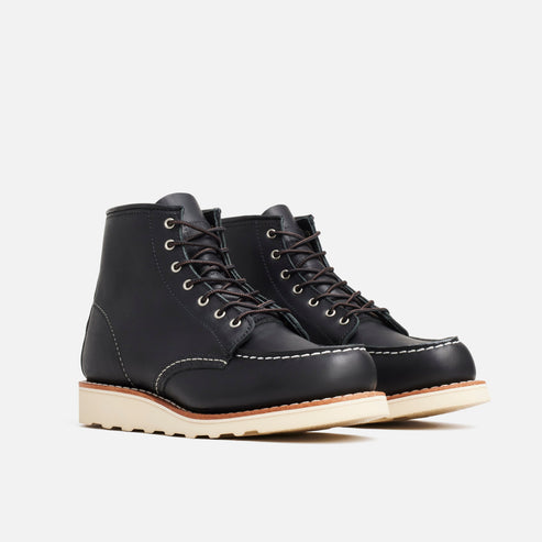 Style 3373｜Classic Moc,RW3373,Style3373｜ClassicMoc,6-InchWomen'sShortBootinBlackBoundaryLeather,CraftedChoice｜質感選擇,WOMEN'S