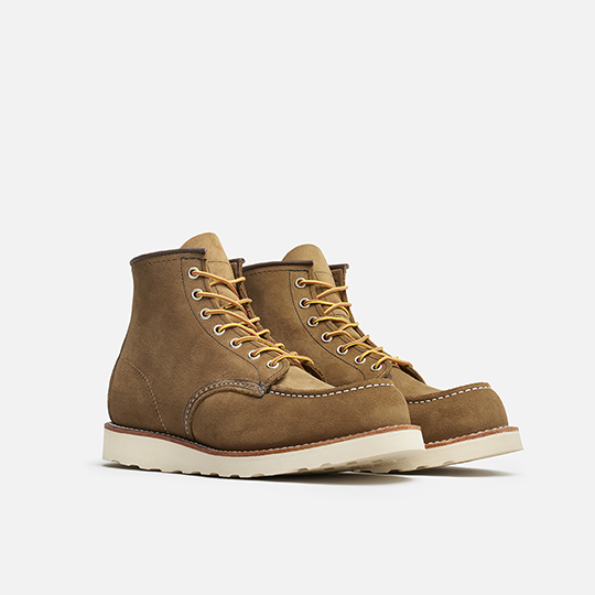 Style 8881｜Classic MOC,RW8881,Style8881｜ClassicMOC,Men's6-InchBootinOliveMohaveLeather,MEN,Moc