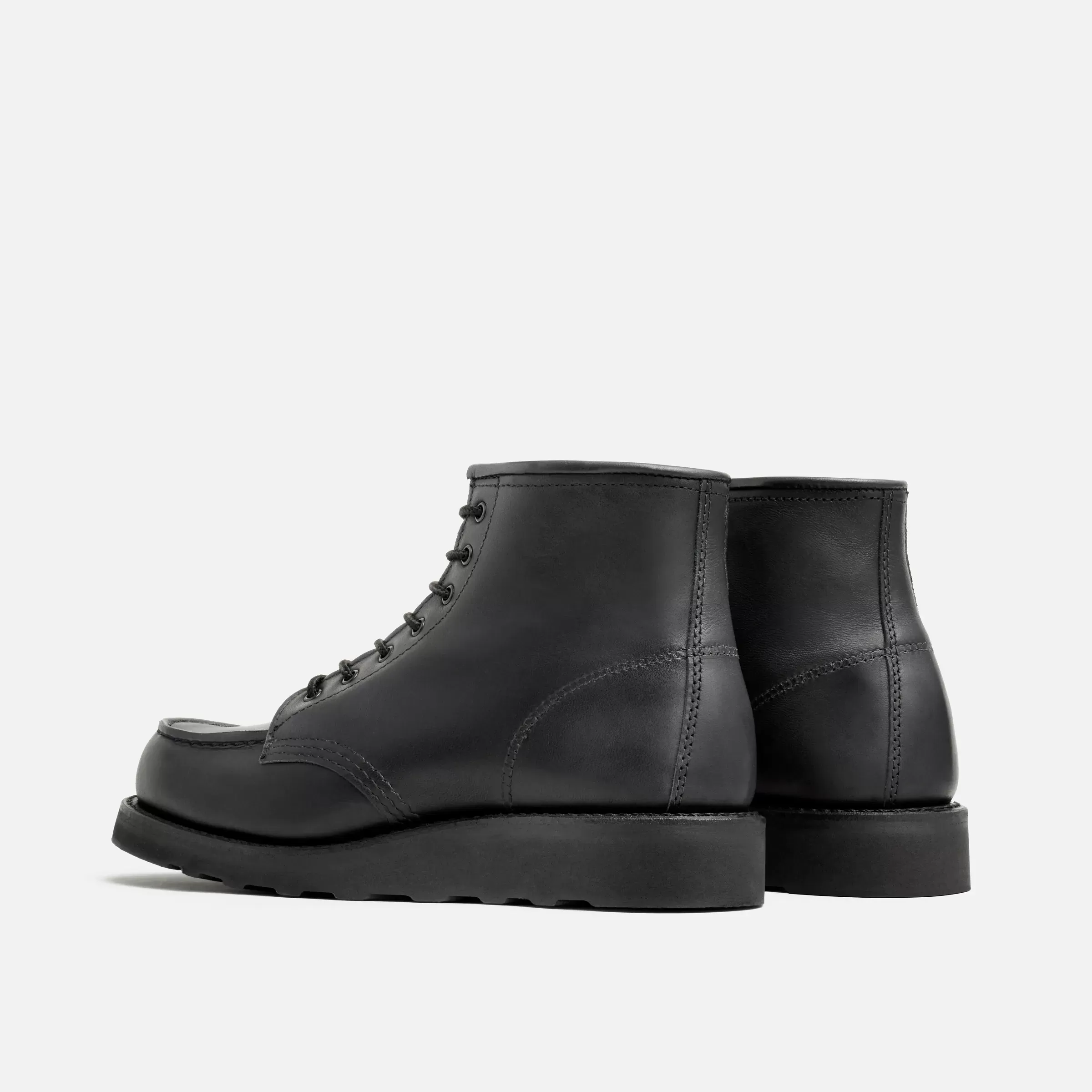 Style 3380｜Classic Moc,RW3380,Style3380｜ClassicMoc,6-InchWomen'sShortBootinBlackBoundaryLeather,CraftedChoice｜質感選擇,WOMEN'S