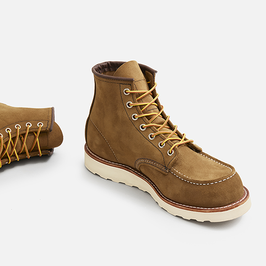 Style 8881｜Classic MOC,RW8881,Style8881｜ClassicMOC,Men's6-InchBootinOliveMohaveLeather,MEN,Moc