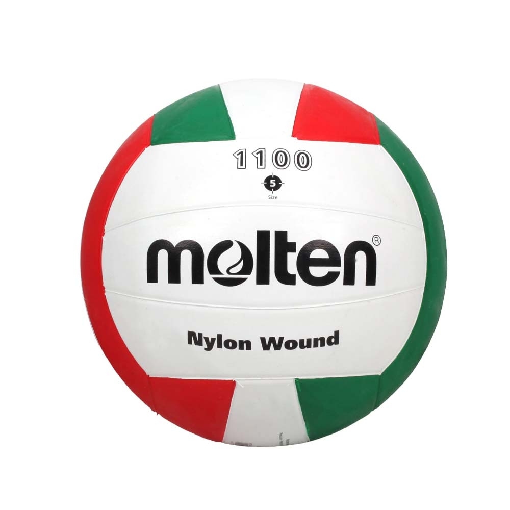 MOLTEN #5橡膠排球-訓練 5號球 V5C1100 白紅綠