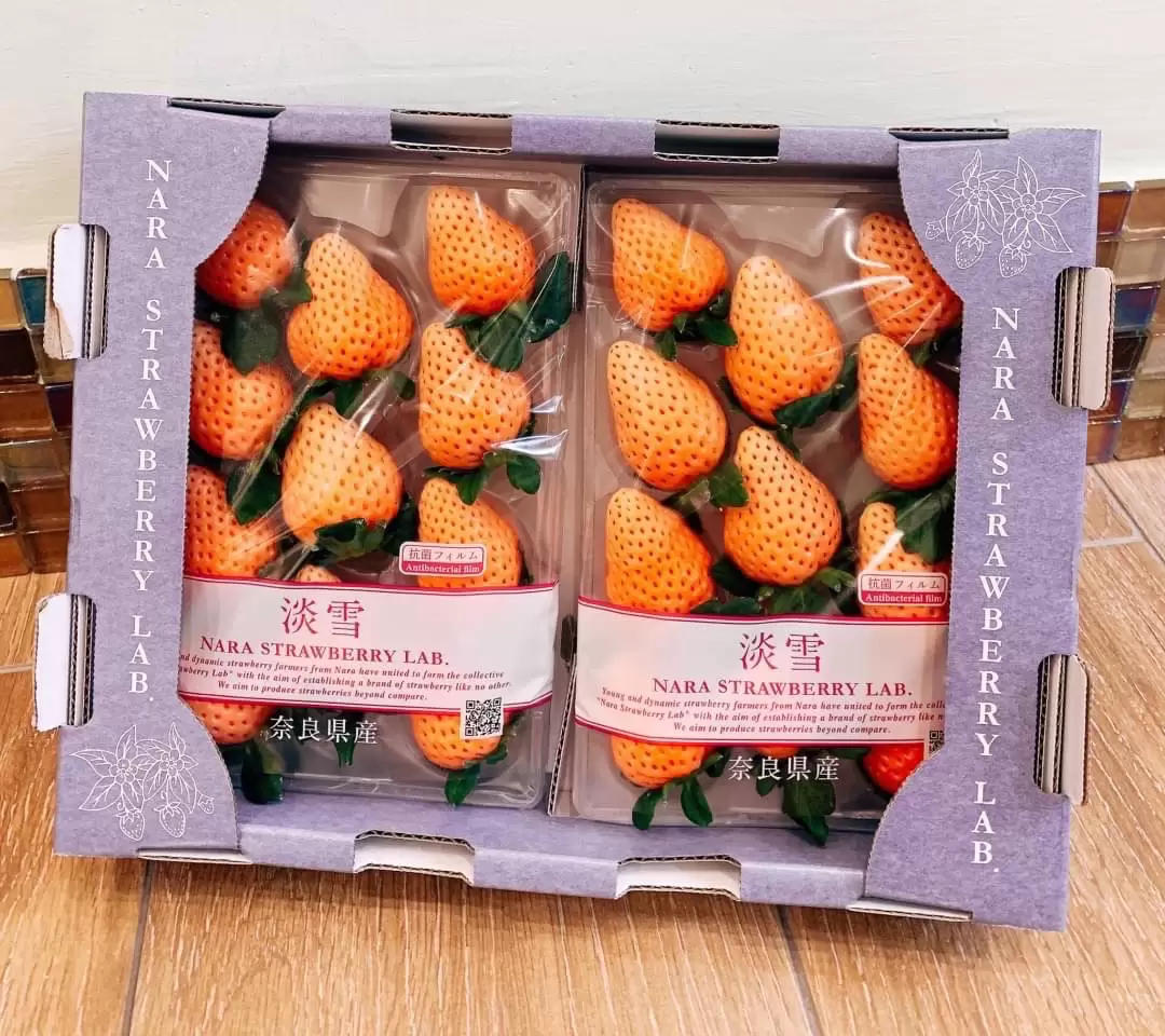 【專業農】日本 奈良《濃郁花果香》淡雪 草莓