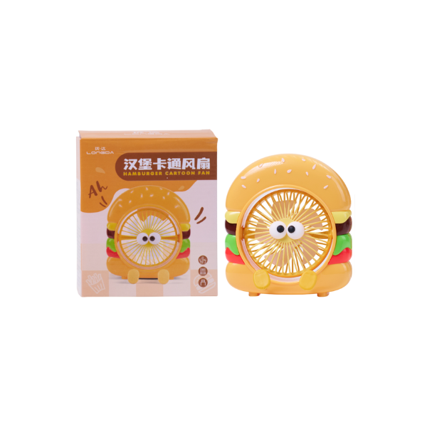 漢堡卡通風扇