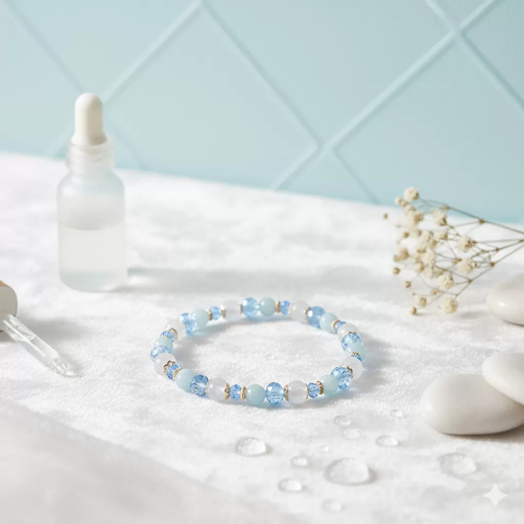 五行水晶手鍊(水)｜活絡財流・溝通順暢・機會不斷
