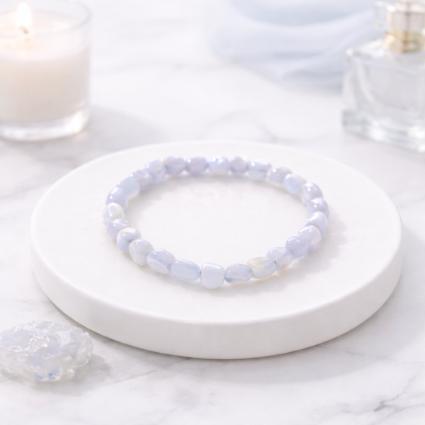 心形手鍊(藍玉髓)