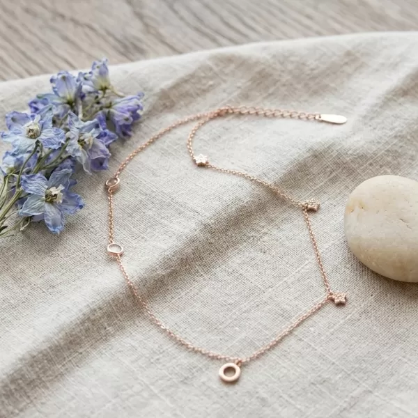 玫瑰金星双手鍊