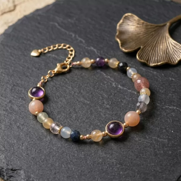 草莓晶貔貅手鍊