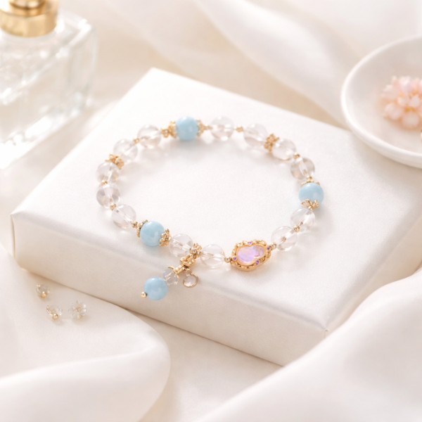 白水晶葫蘆手鍊