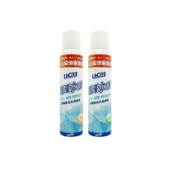 U-Cool優酷涼-衣物瞬涼冷凍噴霧(不含酒精)(清新薄荷/急凍香橙)