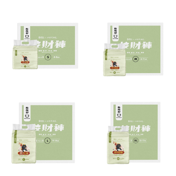 波比PureBaby植萃抑菌接財褲(黏貼型)