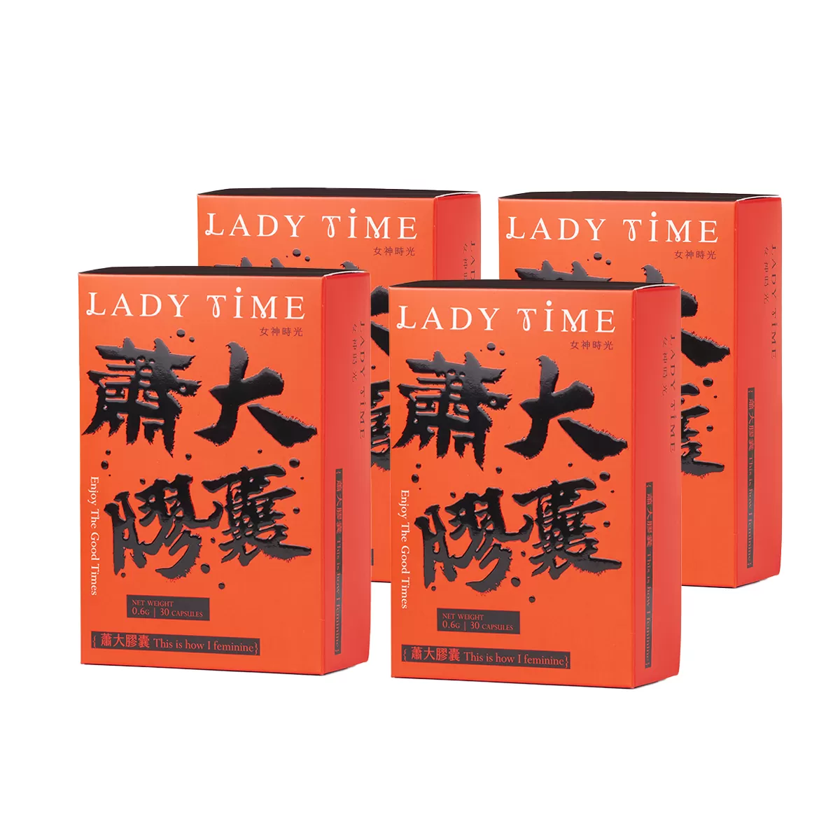 LADY TIME蕭大白山藥複方膠囊X4盒