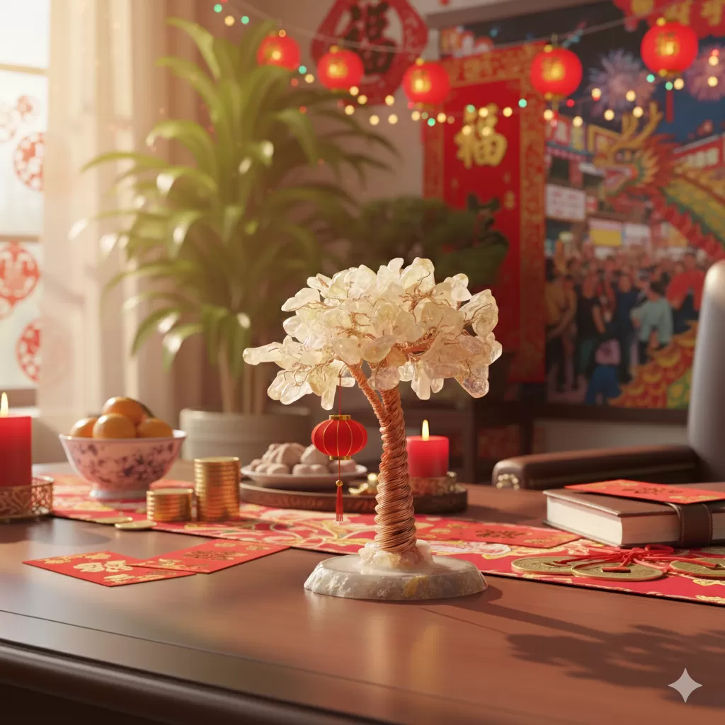 黑圓底古松樹（黃水晶）｜根深穩財・富貴長青,招財,居家風水,財位擺設,事業運擺飾,黃水晶招財