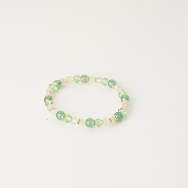 五行水晶手鍊(土)｜穩固根基・財運與安定雙提升,五行招財,天然水晶能量,招財守護手鍊,穩定運勢,五行水晶手鍊