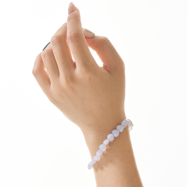 心形手鍊(藍玉髓),柔霧藍調✧清新氣質,U60600005,心形手鍊(藍玉髓),心形設計,藍玉髓